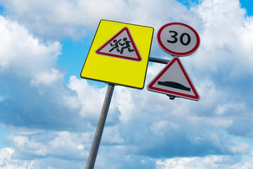 School crossing roadside