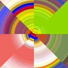 Circular abstract rainbow background