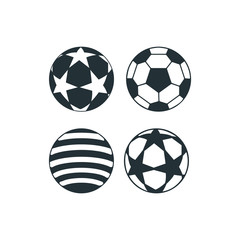 variety soccer ball illustration vector design for print on sticker, vinyl, decal, mug and t shirt