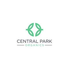 CENTRAL PARK ORGANIC SIMPLE UNIQUE LOGO DESIGN