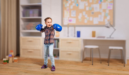 Little cute champion. Mixed media