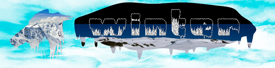 Ilustración que detalla la llegada del invierno mediante un título.