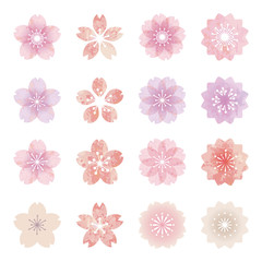 桜の花 ワンポイント 水彩風 © pp7