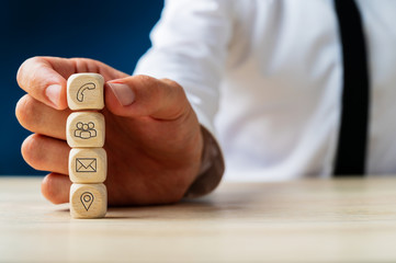 Customer service and support concept
