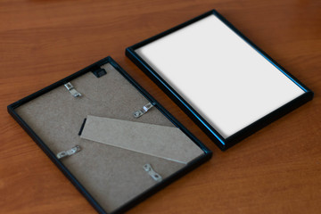 Black Photo Frame Blank Mockup