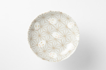 japanese style  plate on white background