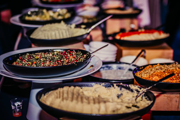 Oriental food - Indian takeaway at a wedding party