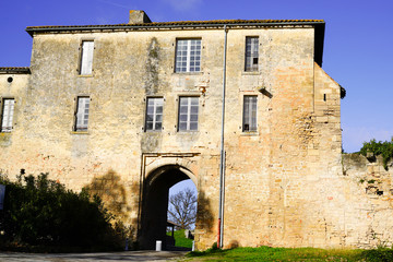 old historical mediaeval house in Citadel Vauban in Blaye