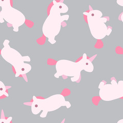 seamless pattern with unicorn