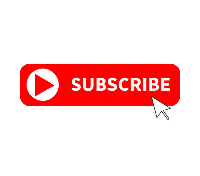 subscribe button icon on white background. flat style. subscribe icon for your web site design, logo, app, UI. subscribe symbol.