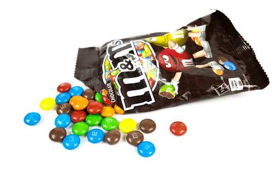 package of m & m's manufactured by the company Mars