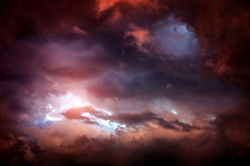 Obraz na płótnie Canvas Cloudscape with a Light