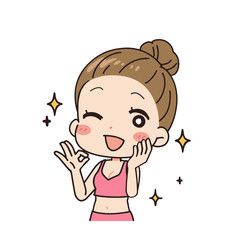 女性の斜めイラスト　上半身