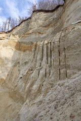 Sedimentary rocks in the natural park