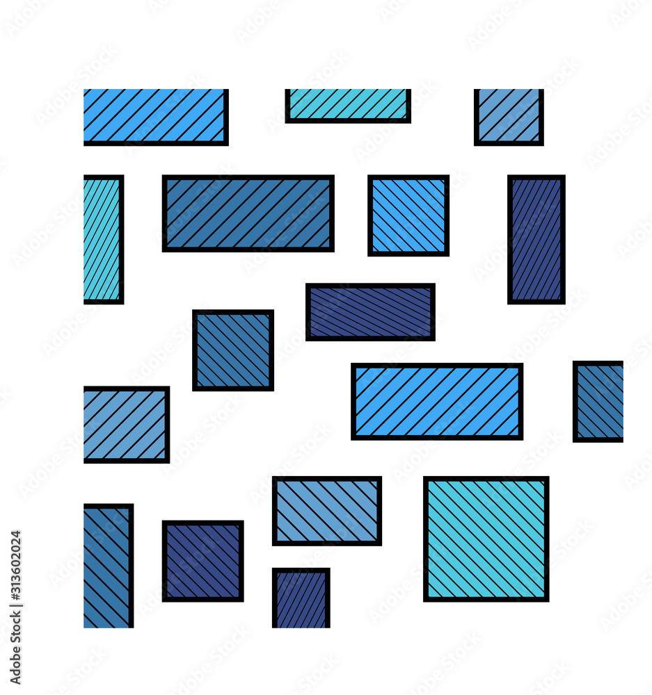 Poster abstract background with different shapes. simple abstract background in modern flat design. squares