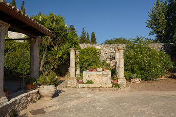 Fototapeta na wymiar old Monastery of Panagia Anafonitria on Zakynthos island (Greece)