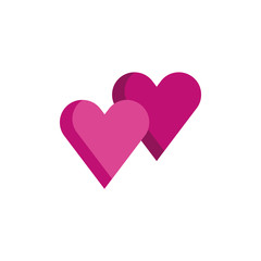 happy valentines day hearts icons