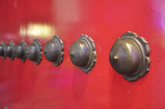 doornail on the red door