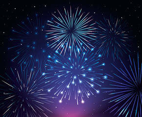 fireworks splash explosion background icon vector illustration design
