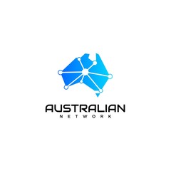 Modern logo design of Australian travel with clean background - EPS10 - Vector.