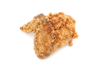 fried chicken isolated on white background