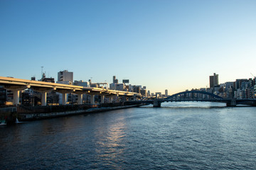 Fototapeta na wymiar 隅田川の風景