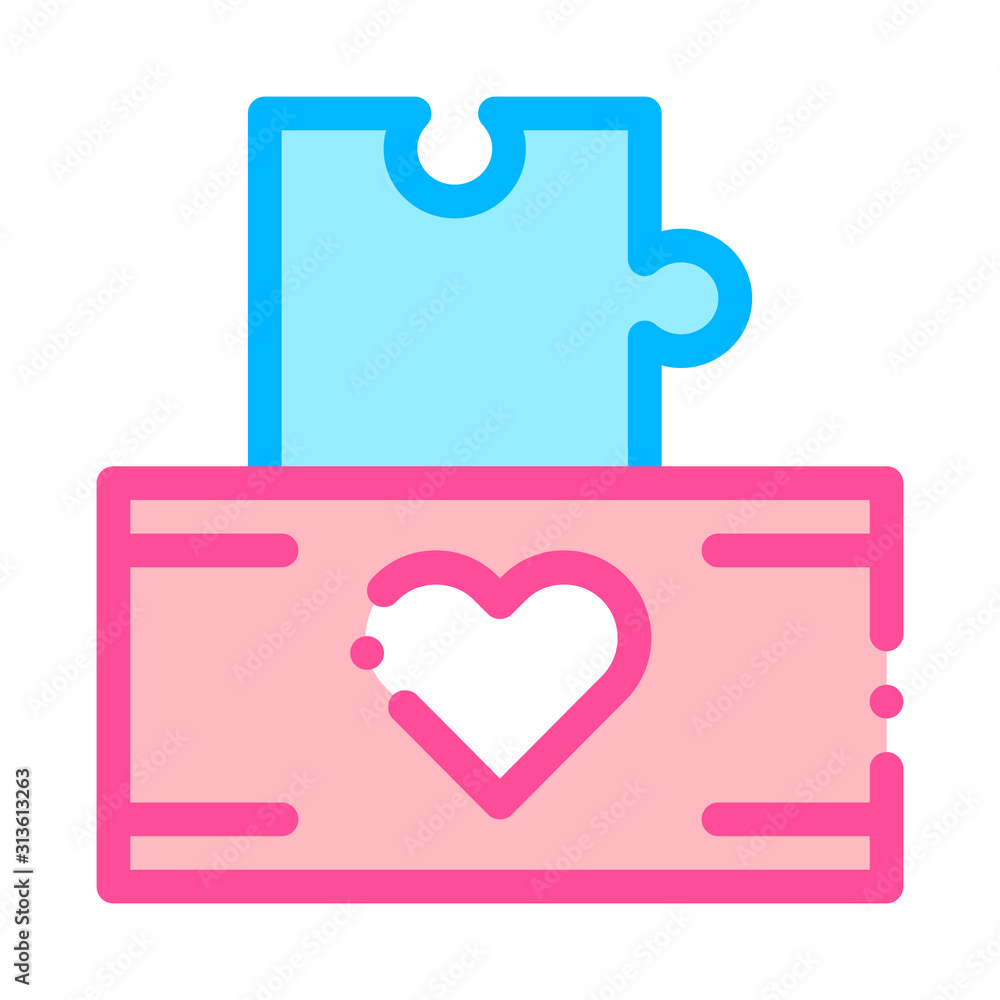Poster volunteers support game box vector thin line icon. volunteers support, help charitable organizations
