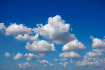 blue sky and white clouds nature background