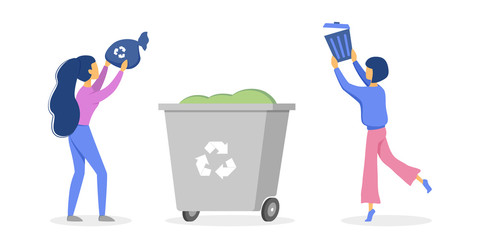 Recycle concept. Ecology and environment care. Idea of garbage reuse.