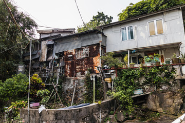 Fototapeta na wymiar Pokfulam Village, Hong Kong