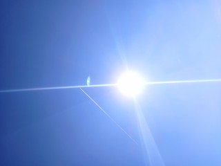 airplane in the sky