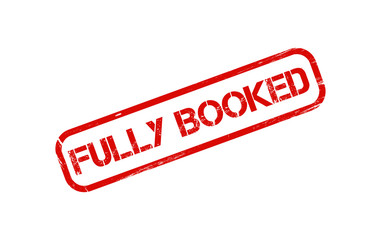 Fully booked rectangular stamp isolated on white background