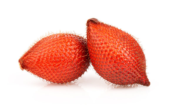 Salak isolated on white background. full depth of field
