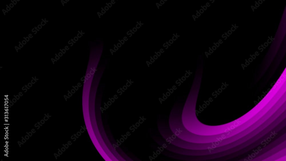 Poster abstract digital motion waves in pink color. loop video animation.