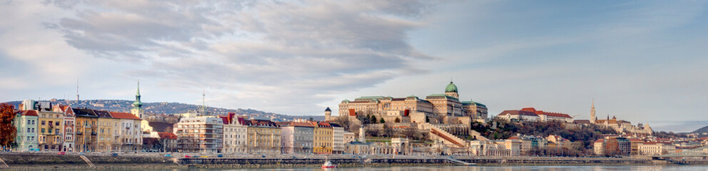 The Danube river crossing Budapest