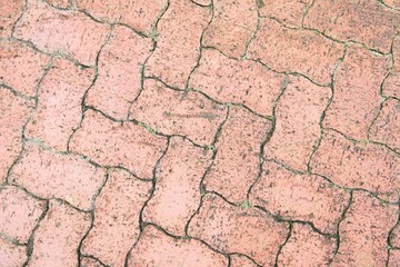 Floor of the red walls. Is the same size. Into the background of the scene. 