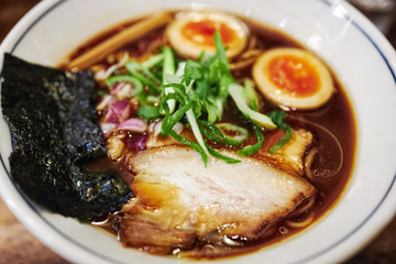 Shashu or grilled pork on Miso Ramen