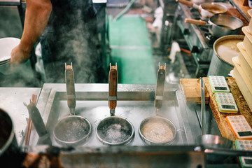 Soft boiled egg on Miso Ramen