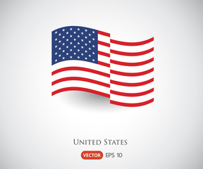 Modern Map, United States, USA vector, Independence day background