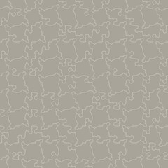 A seamless vector pattern background with grey abstract linear shapes. Surface print design.