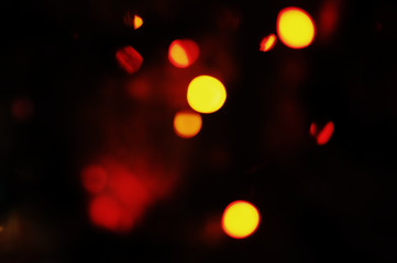 Texture glitter and elegant for Christmas. Sparkling magical gold yellow dust particles. Magic concept. Abstract black background with bokeh effect. Vector