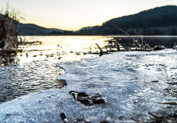 ice on the lake