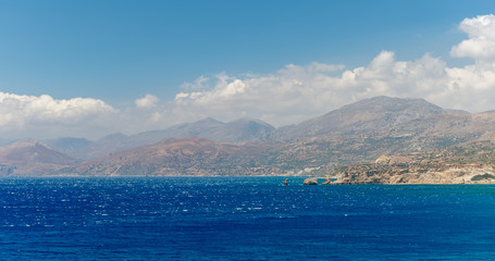 Fototapeta premium sea and blue sky in southern Crete