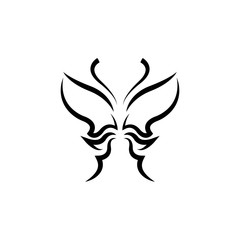 Butterfly Logo template Vector illustration.