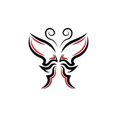 Butterfly Logo template Vector illustration.