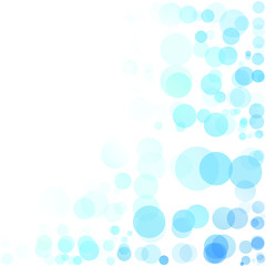 Bubbles Circle Dots Unique Blue Bright Vector Background