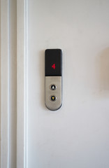 wall controller of elevator with button in safty concept