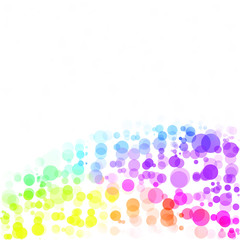 Bubbles Circle Dots Unique Colorful Bright Vector Background