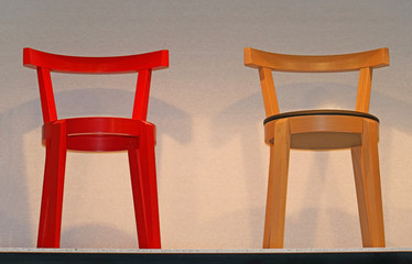 Wooden retro chairs