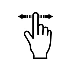 Clicking Hand icon vector simple design